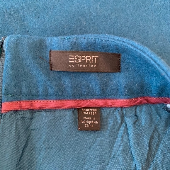 Blue Wool Skirt - Picture 4 of 5